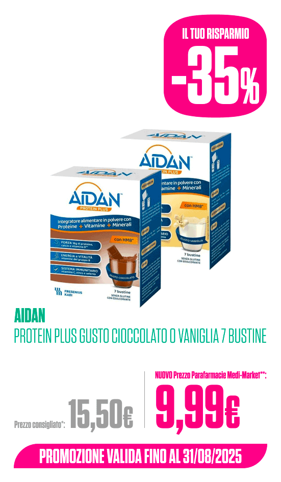 Aidan Protein Plus cioccolato e vaniglia