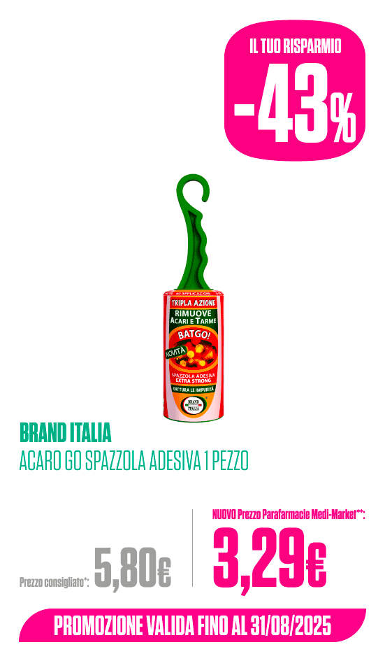 Brand italia acaro go spazzola adesiva