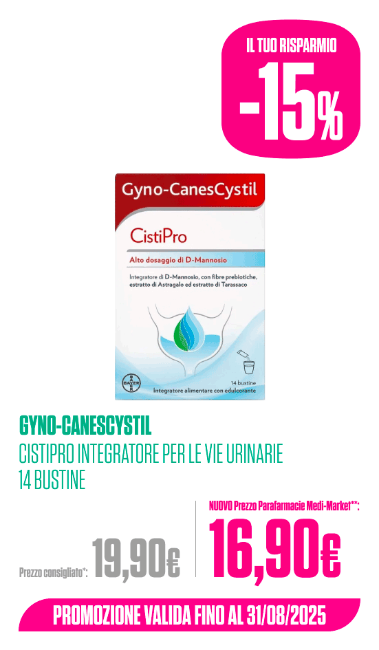 Gyno-canescystil cistipro integartore vie urinarie