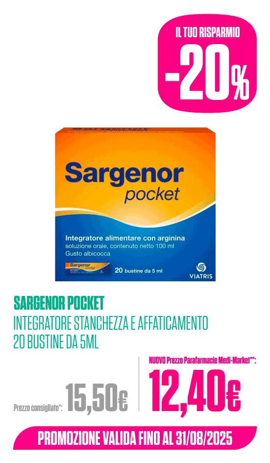 Sargenor Pocket integratore stanchezza affaticamento