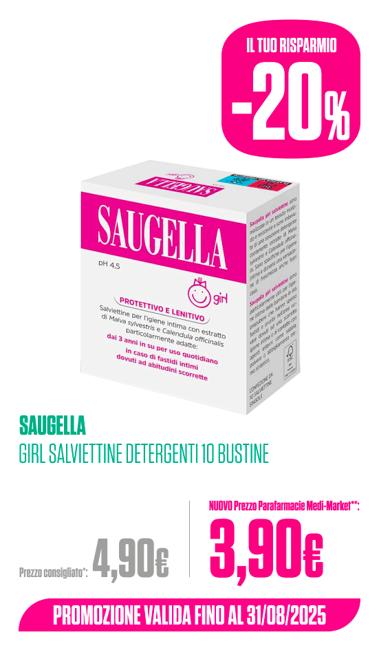 Saugella Girl salviettine detergenti