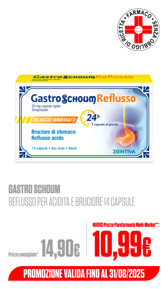 Gastro Schoum Reflusso per acidità e bruciore