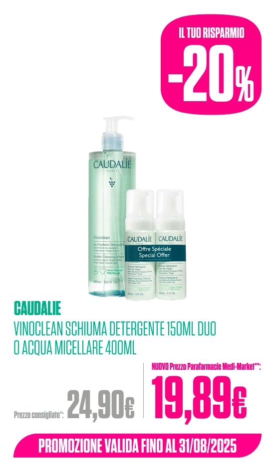 Caudalie Vinoclean schiuma detergente duo o acqua micellare